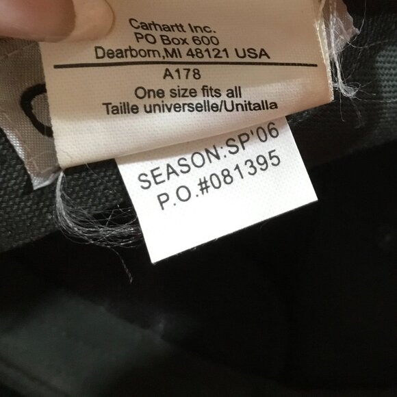 Vtg 2006 Carhartt Since 1889 Men's Hat Baseball Cap Embroidered Green Strapback - Picture 8 of 9